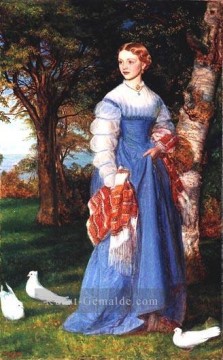 Porträt von Frau Louisa Jenner Präraffaeliten Arthur Hughes Ölgemälde